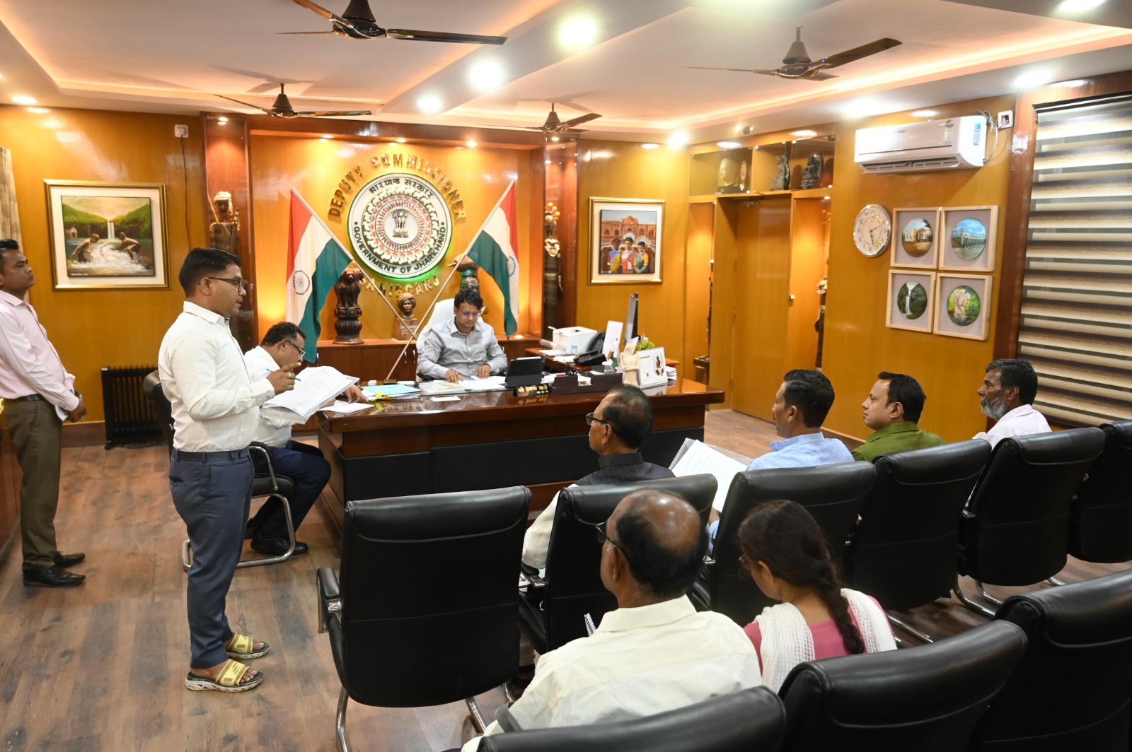 A joint meeting of Child Labor Abolition Committee, District Task Force and Bonded Labour Monitoring Committee was organized