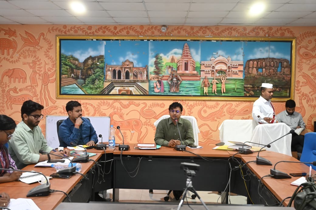 A meeting was held under the chairmanship of the Deputy Commissioner to review education plans