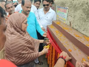 Barharwa will get relief from waterlogging, MLA Nisat Alam laid the foundation stone of a project worth ₹ 2.29 crore
