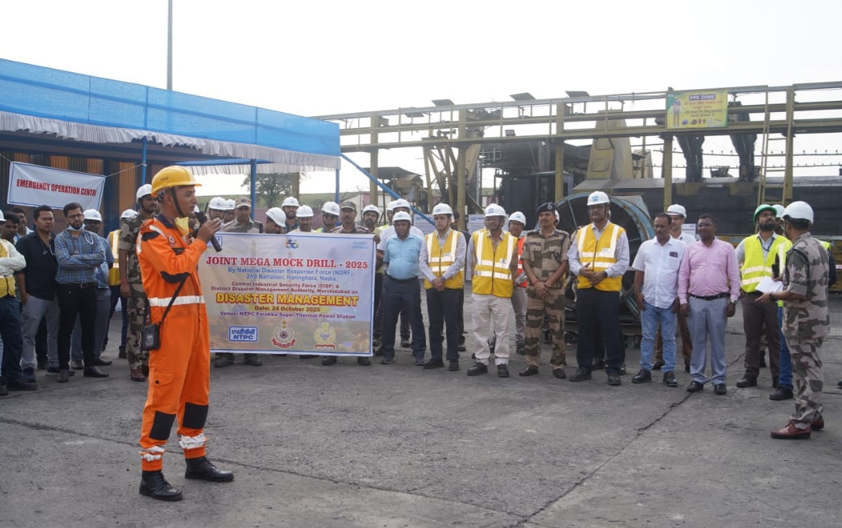 Joint Mega Mock Drill on Disaster Management organised at NTPC Farakka