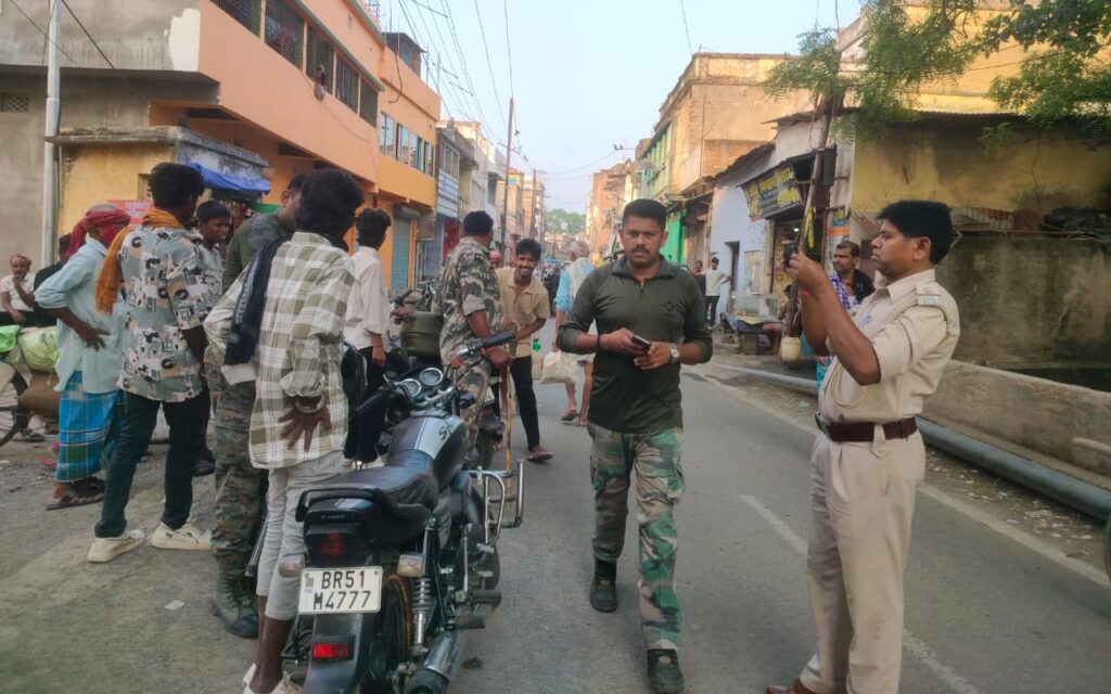 Police Conduct Intensive Vehicle Inspection Drive in Sahibganj
